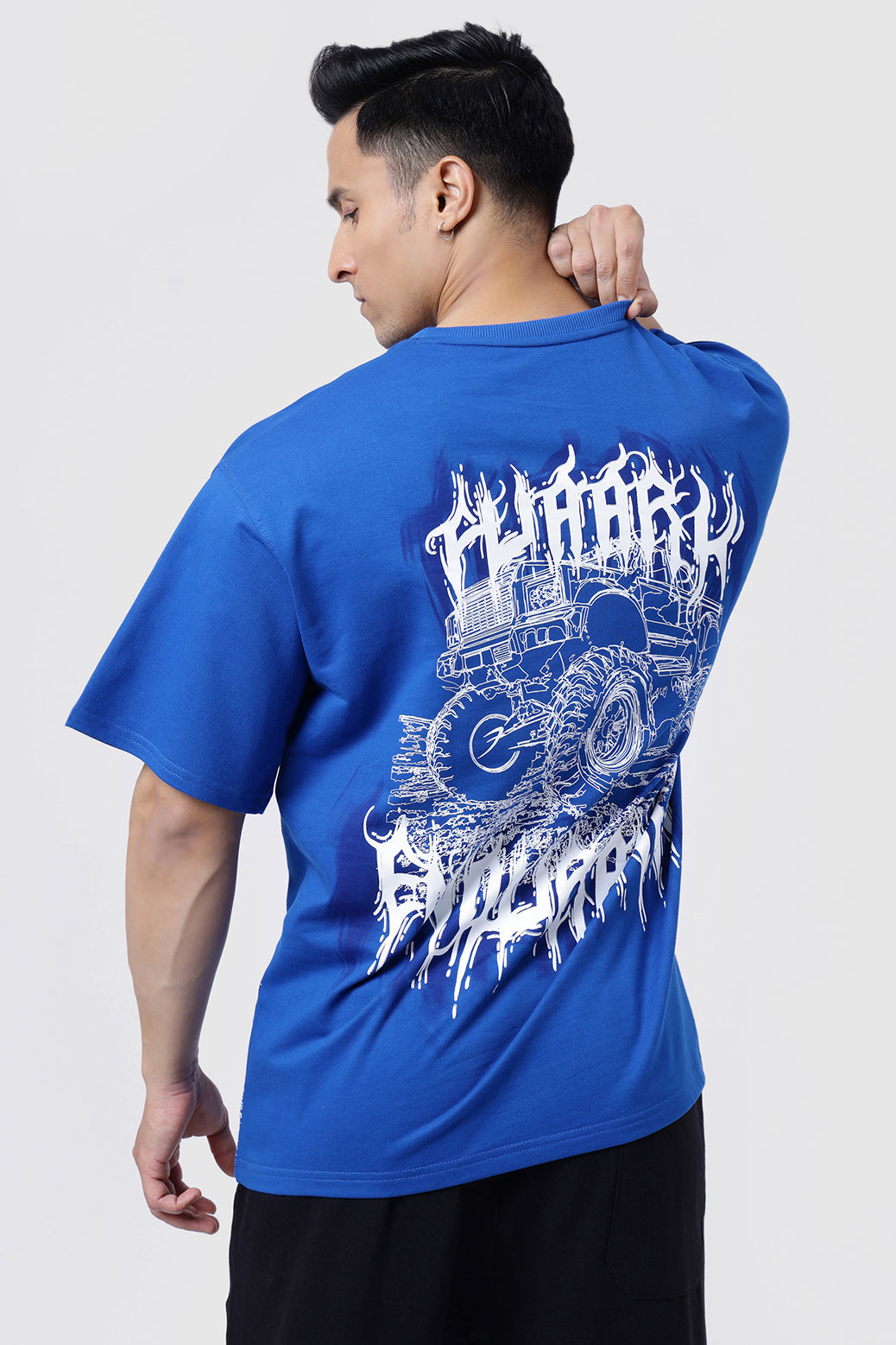 Monster Truck Oversized T-shirt Blue