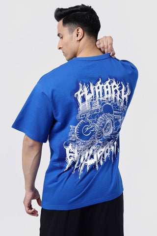Monster Truck Oversized T-shirt Blue