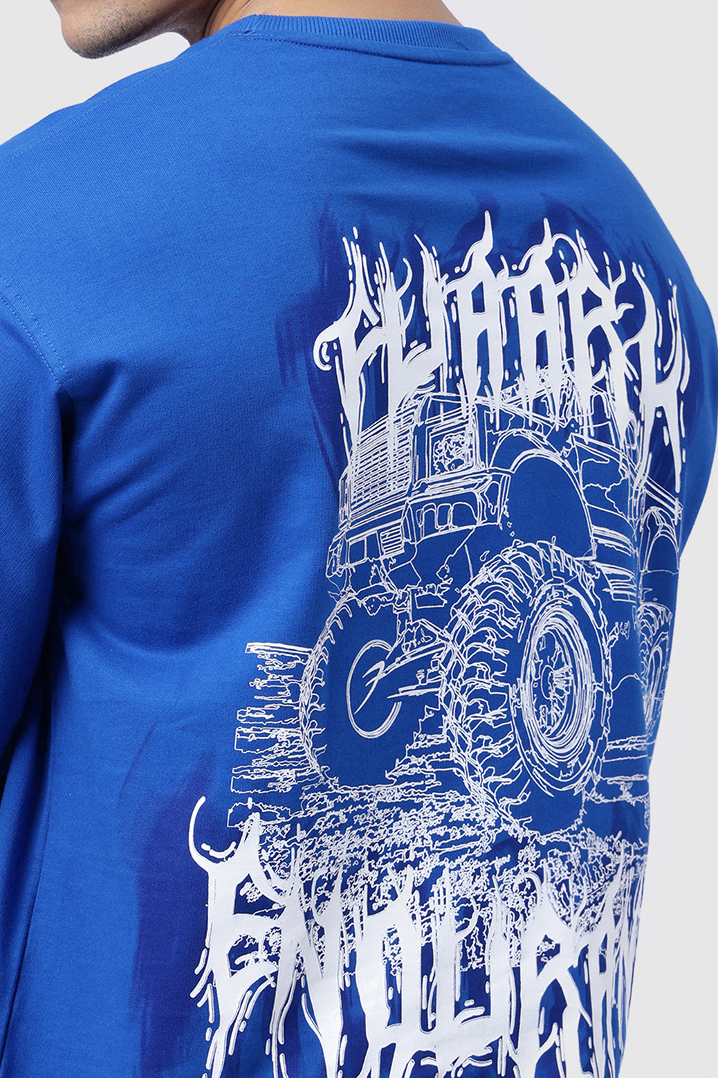 Monster Truck Oversized T-shirt Blue