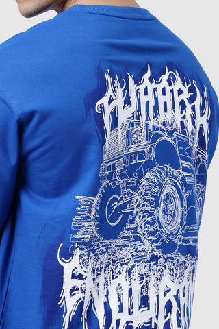 Monster Truck Oversized T-shirt Blue