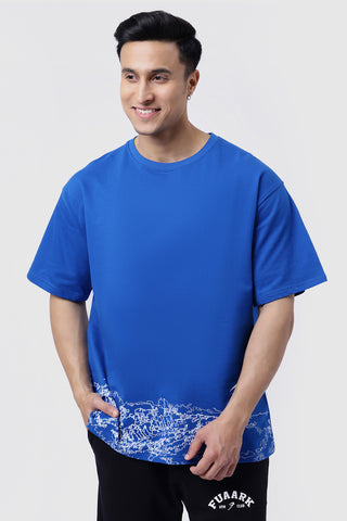Monster Truck Oversized T-shirt Blue