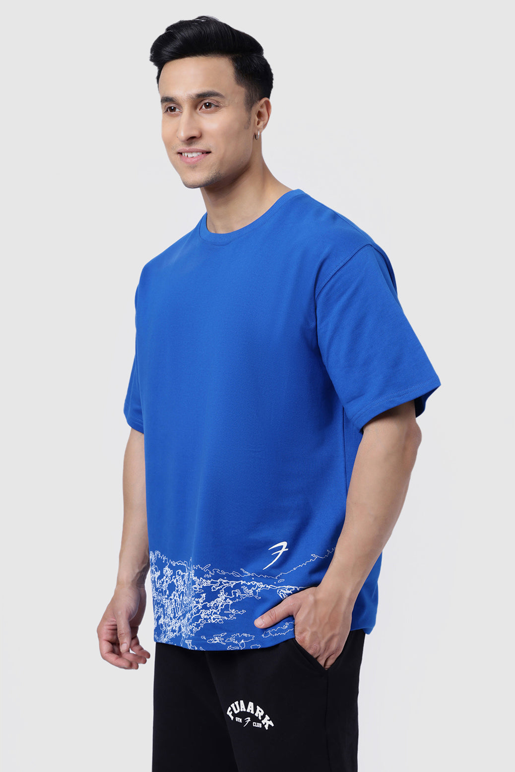 Monster Truck Oversized T-shirt Blue