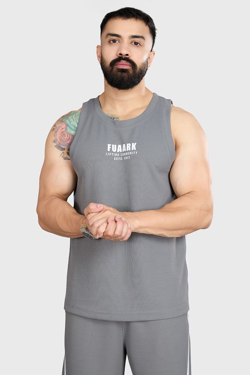 Drip Oversized Tank Dark Grey