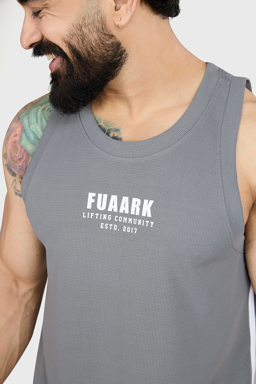 Drip Oversized Tank Dark Grey
