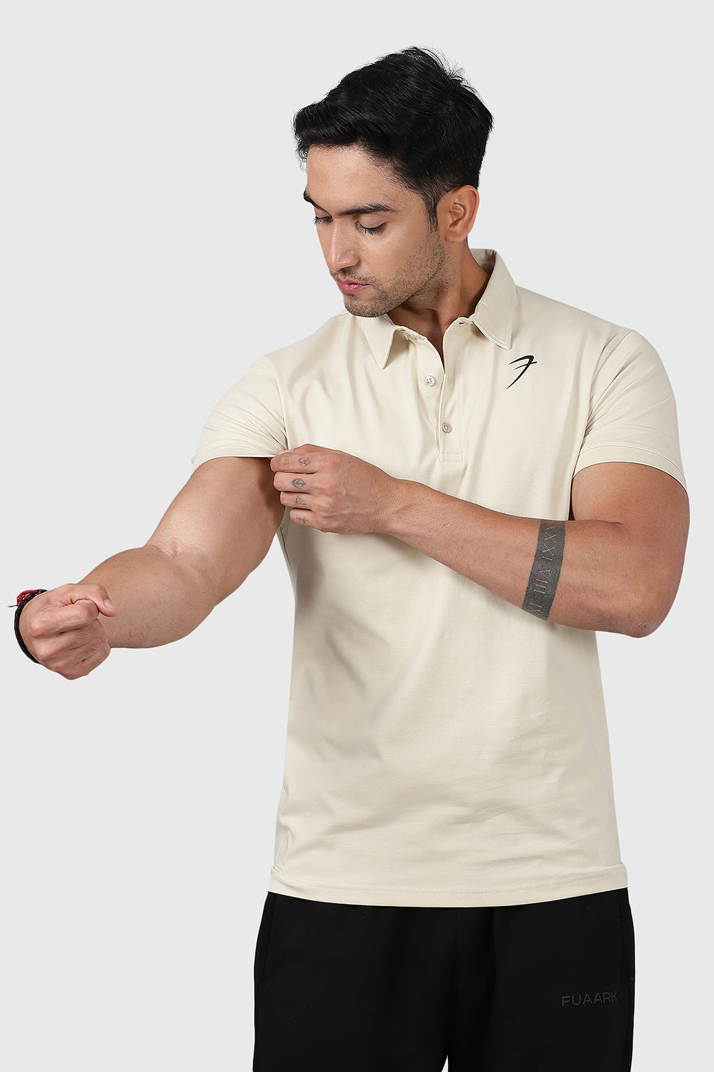 Polo T-shirt Beige