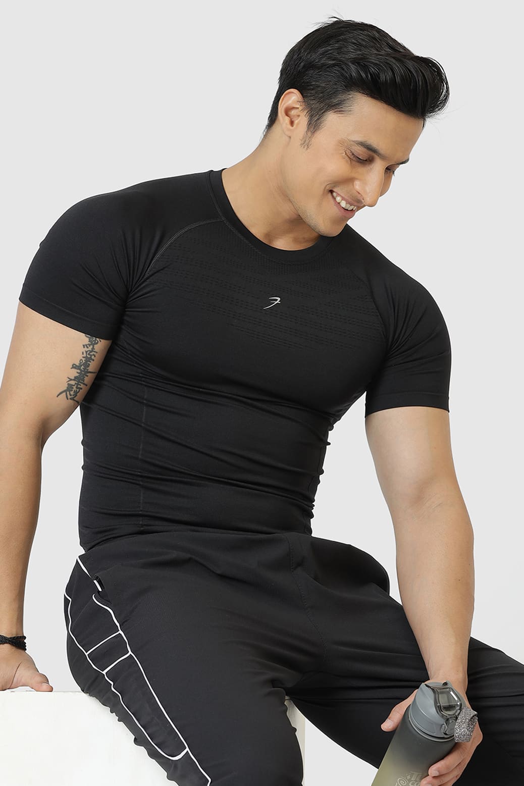 Power Seamless T-shirt Black/Logo