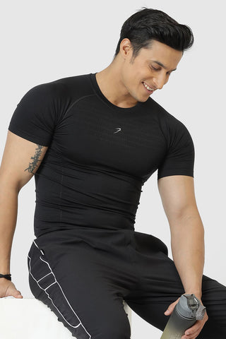 Power Seamless T-shirt Black/Logo