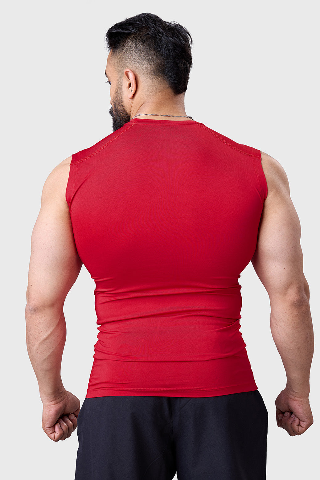 Compression Sleeveless Tank Red