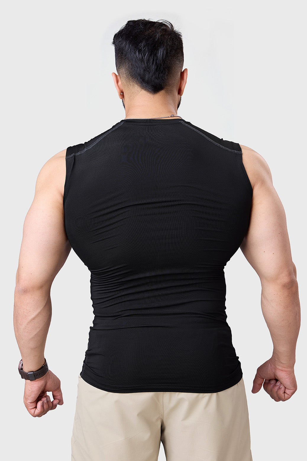 Compression Sleeveless Tank Black