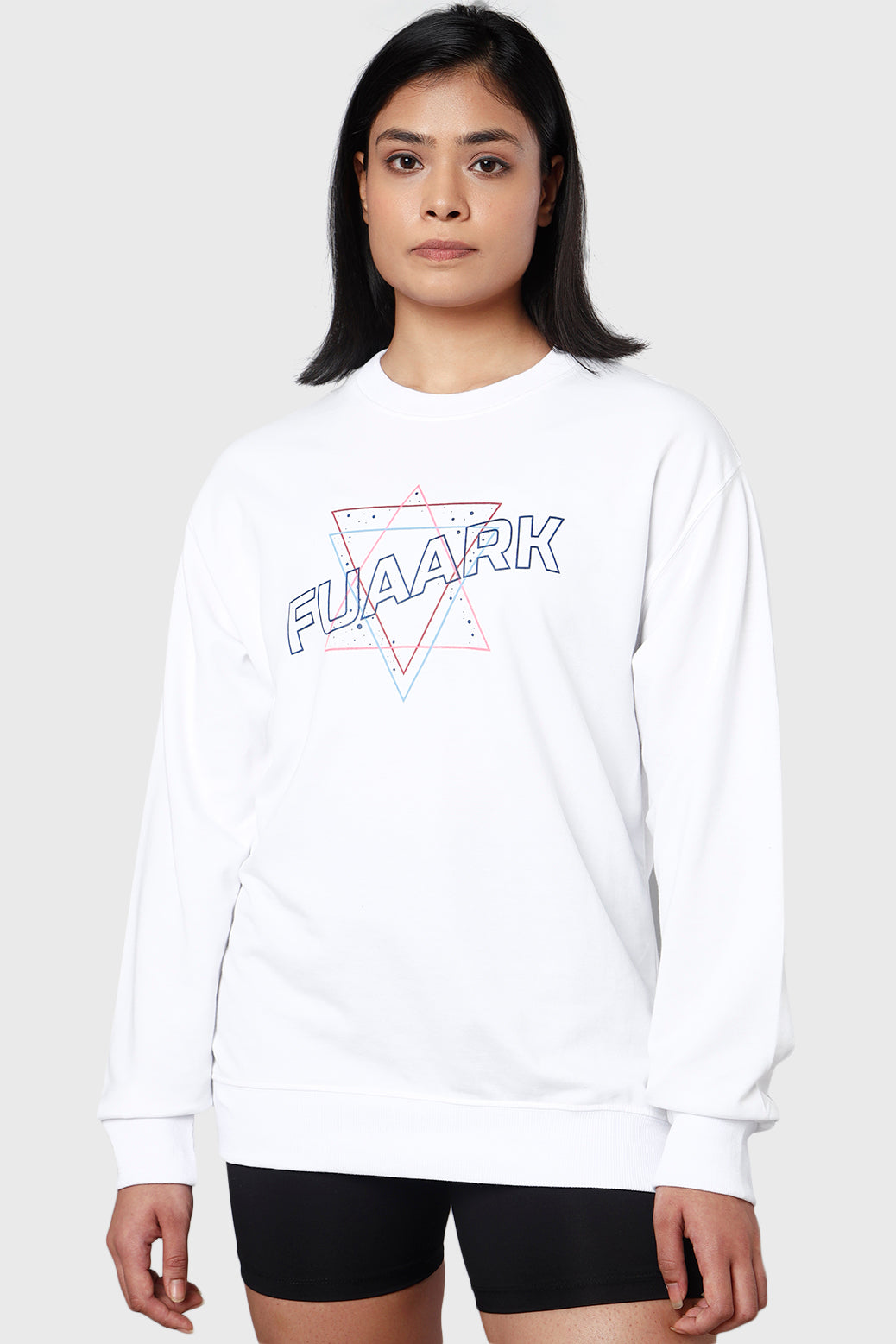 Star Oversized Sweatshirt White