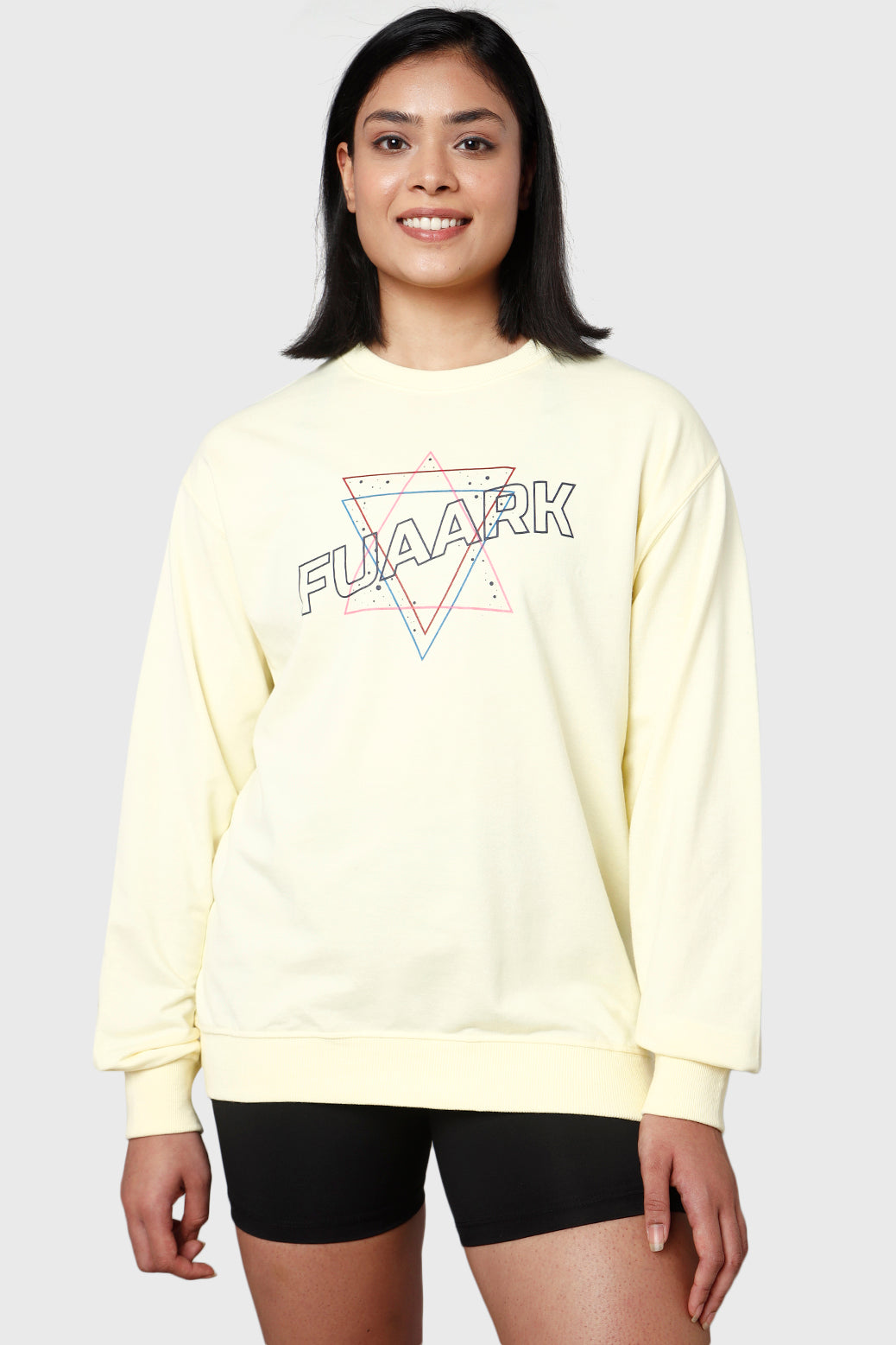 Star Oversized Sweatshirt Yellow