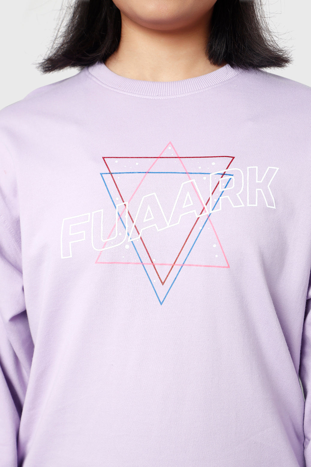 Star Oversized Sweatshirt Lilac