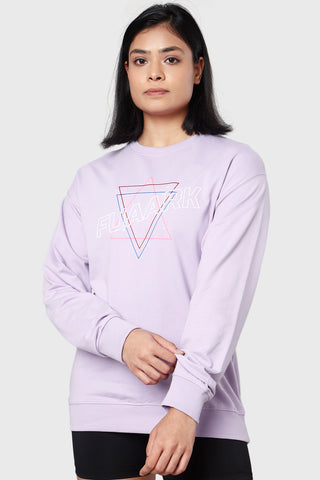 Star Oversized Sweatshirt Lilac