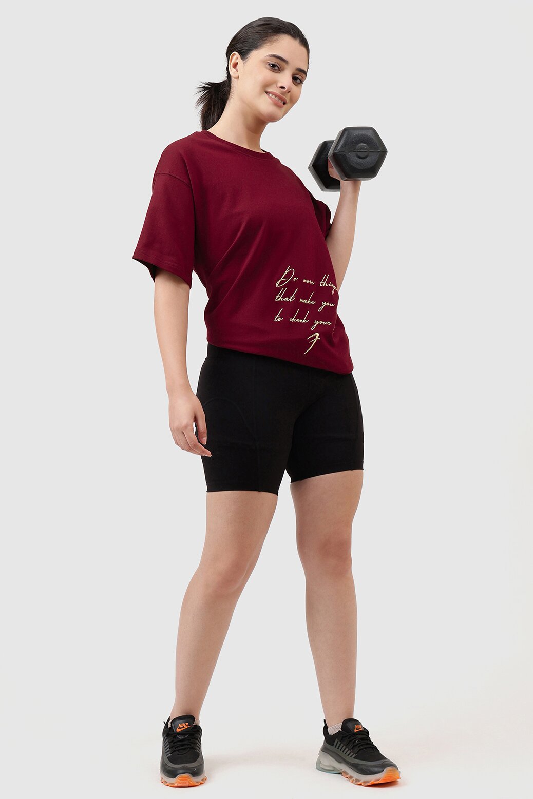 Inspiration Oversized T-shirt Maroon