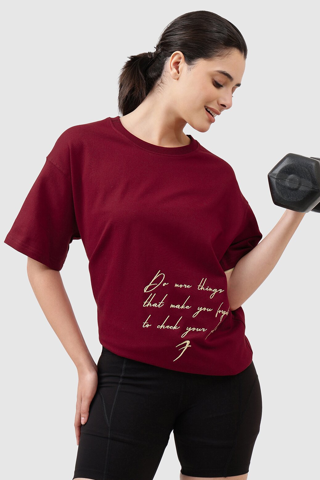 Inspiration Oversized T-shirt Maroon