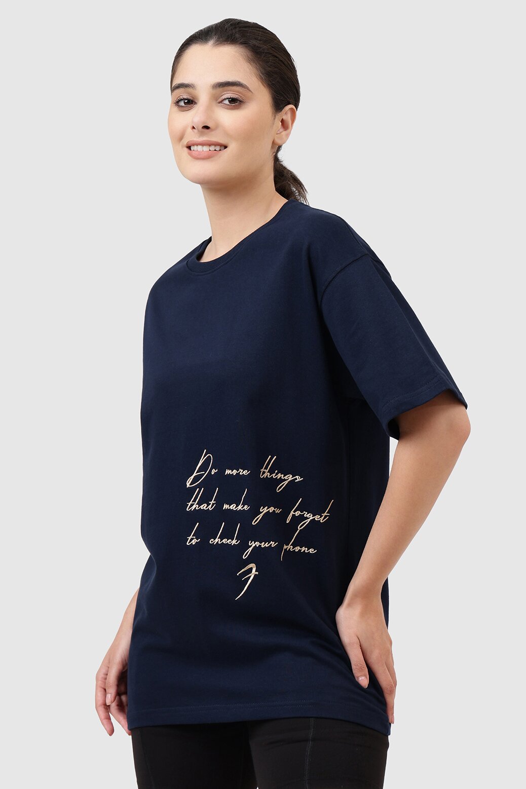 Inspiration Oversized T-shirt Navy