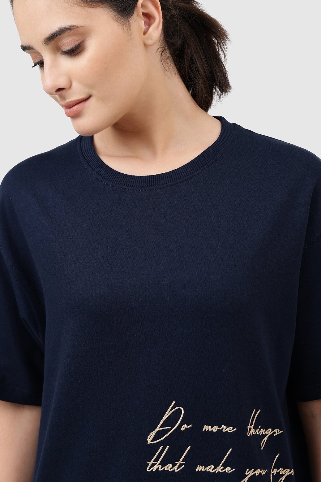 Inspiration Oversized T-shirt Navy