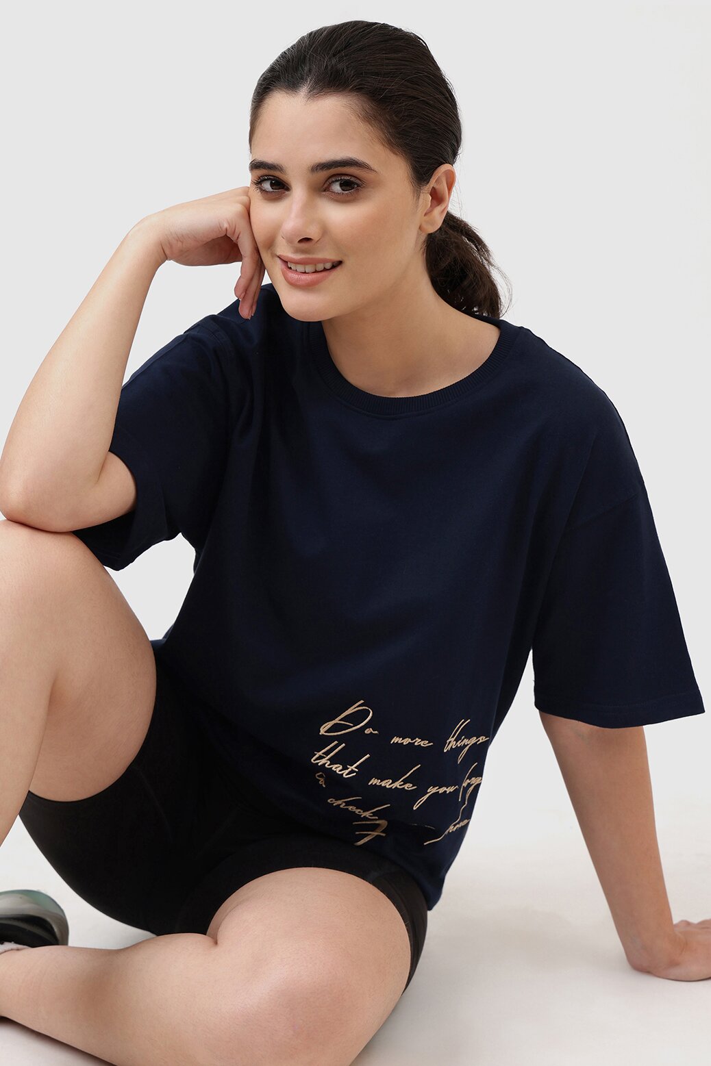 Inspiration Oversized T-shirt Navy