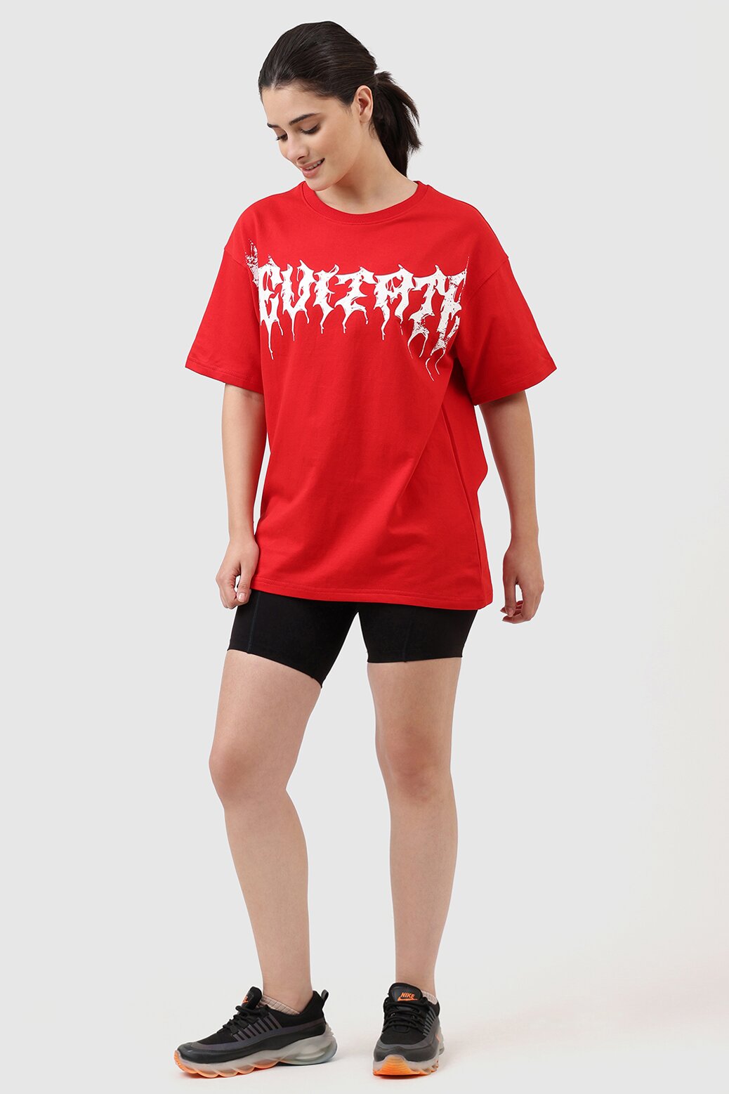 Levitate Oversized T-shirt Red