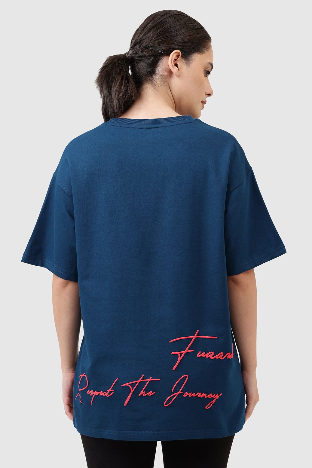 Respect The Journey Oversized T-shirt Teal