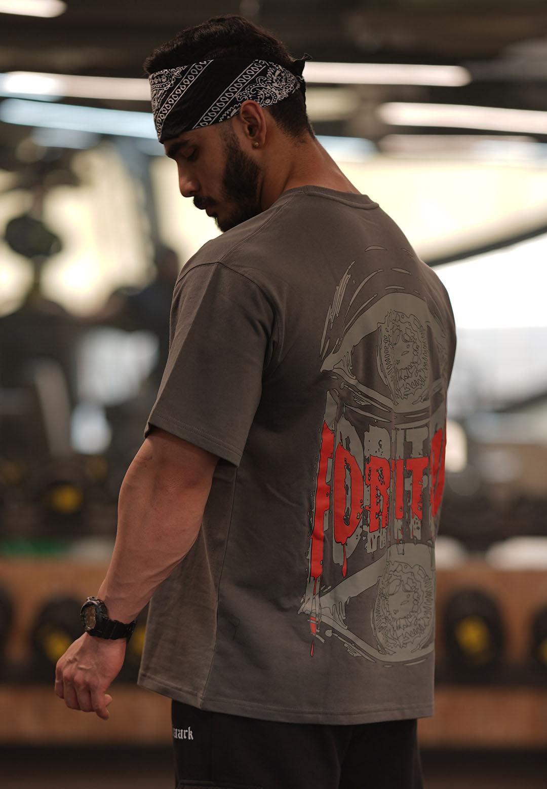 Fortitude Oversized T-shirt Dark Grey