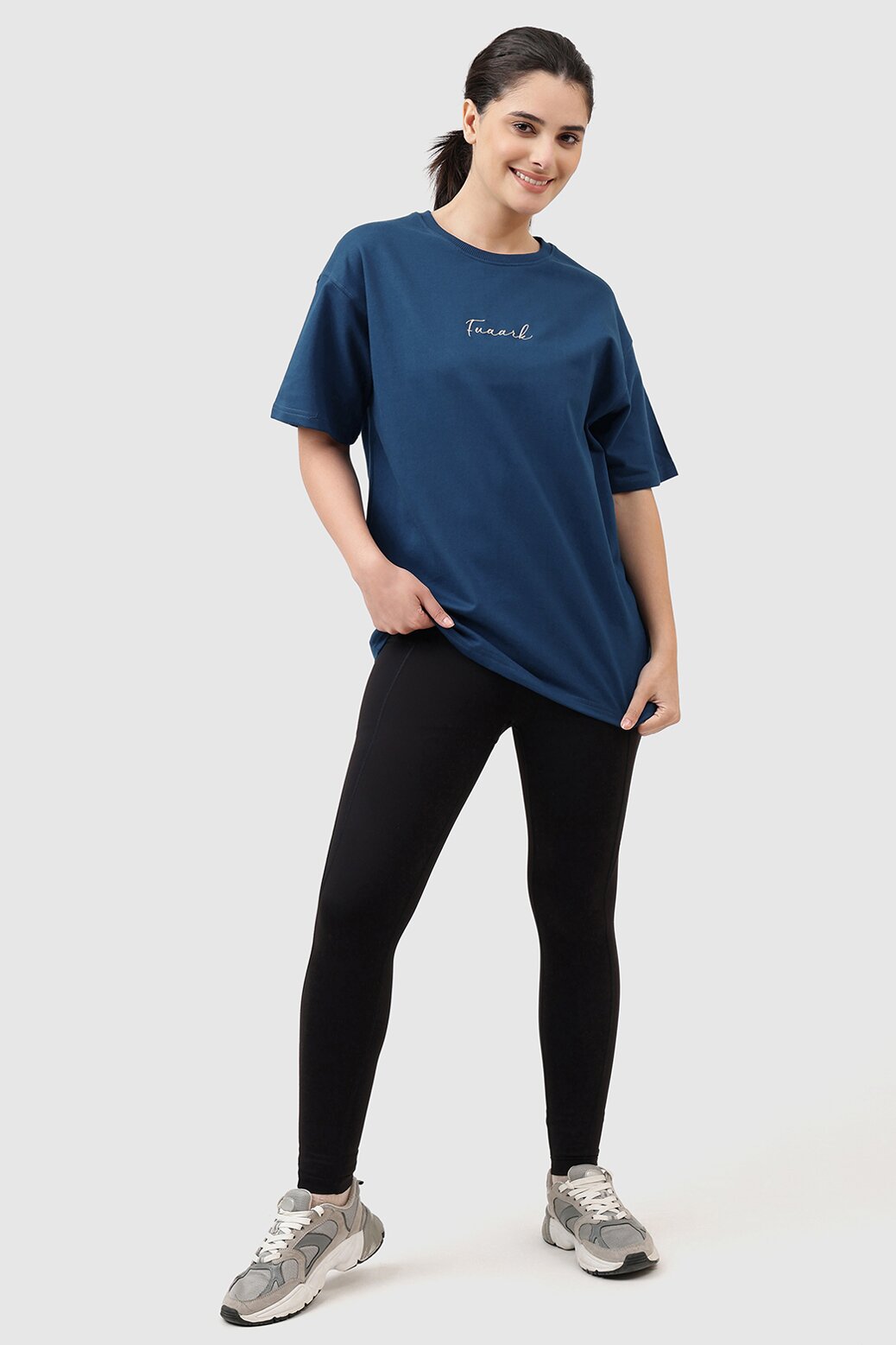 Bold Oversized T-shirt Teal