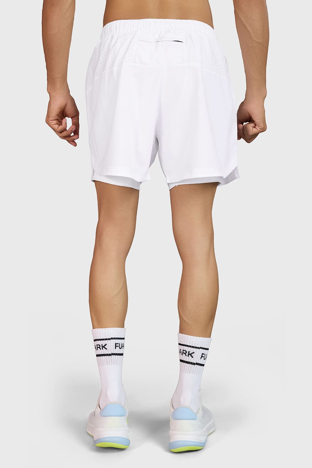 Hyper 5" Running Short White