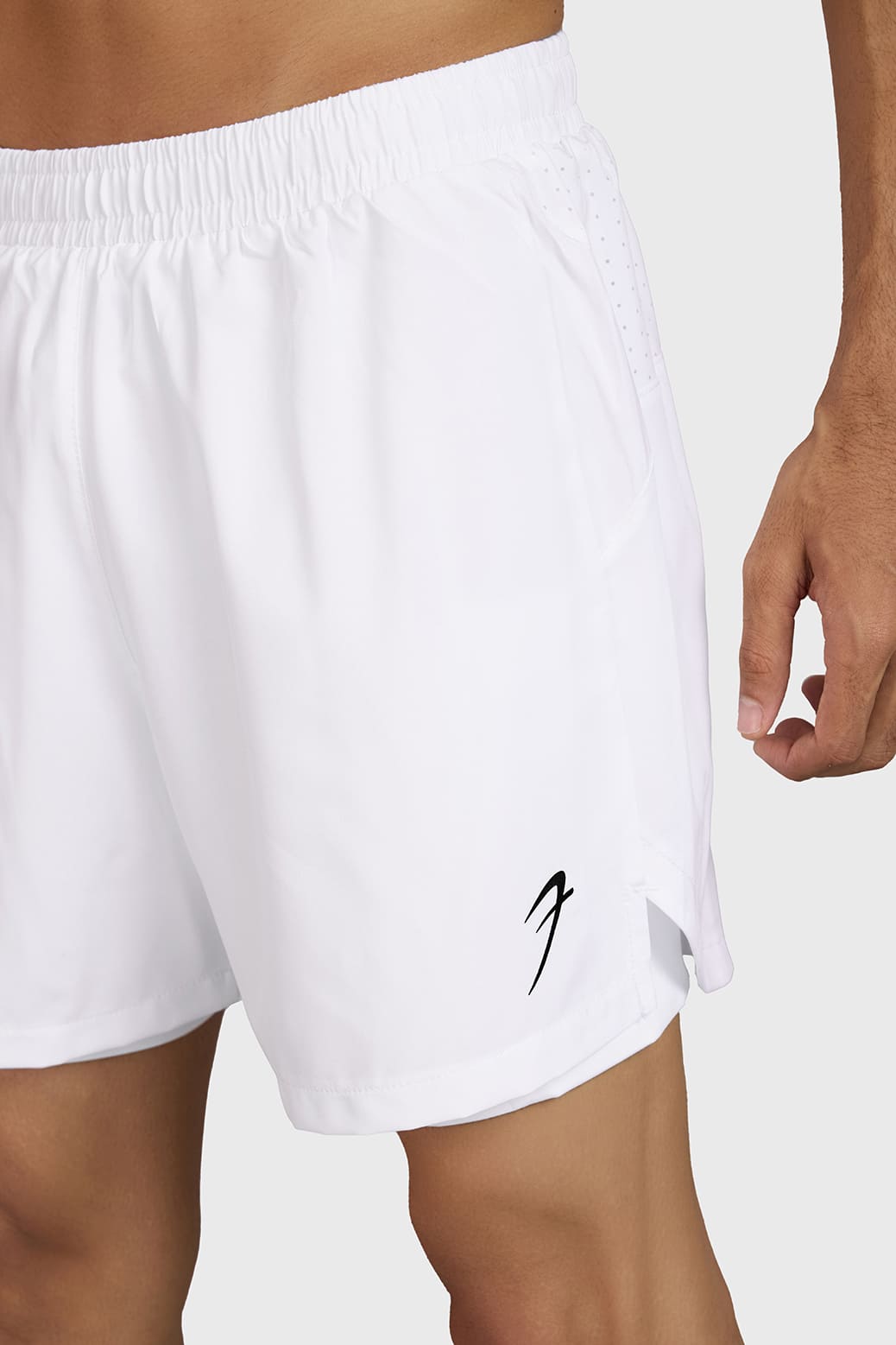 Hyper 5" Running Short White