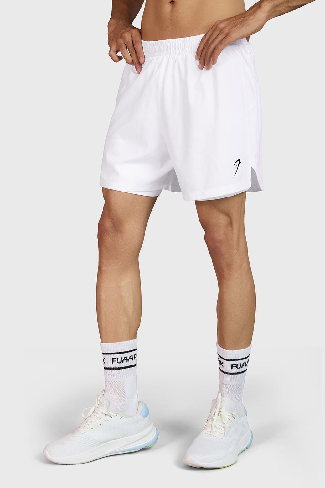 Hyper 5" Running Short White