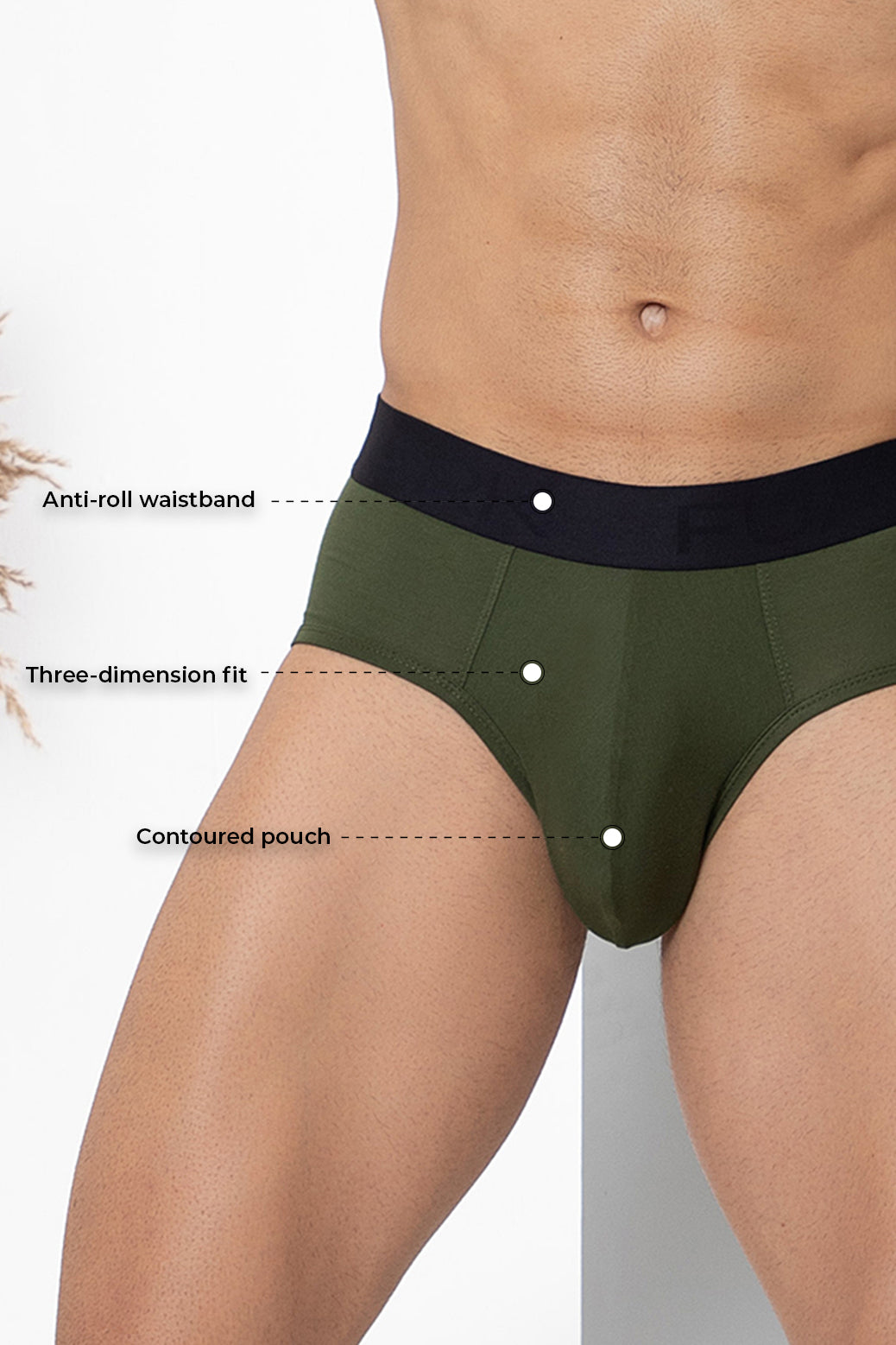 Ultra Soft Modal Briefs Classic Olive