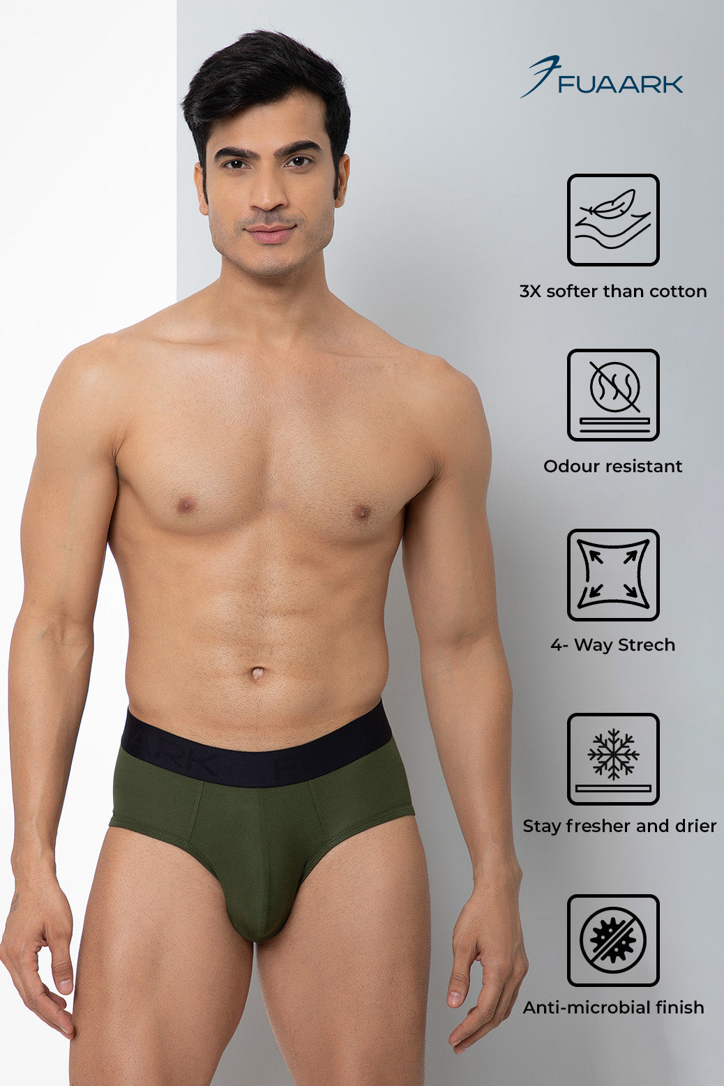 Ultra Soft Modal Briefs Classic Olive