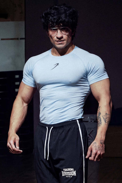 Compression T-shirt Glacial Blue