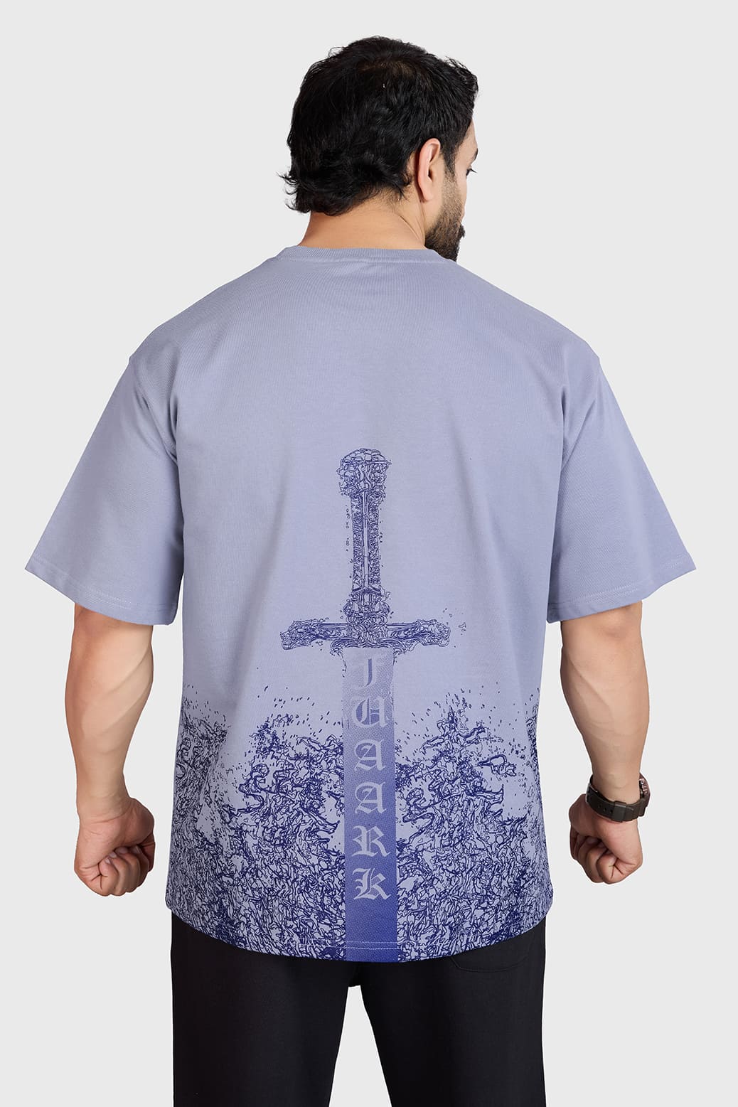 Sword Oversized T-shirt Light Grey