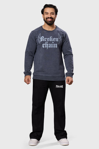 Shadow Washed Sweatshirt Dark Grey