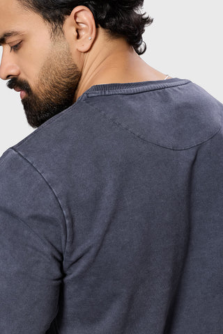 Shadow Washed Sweatshirt Dark Grey