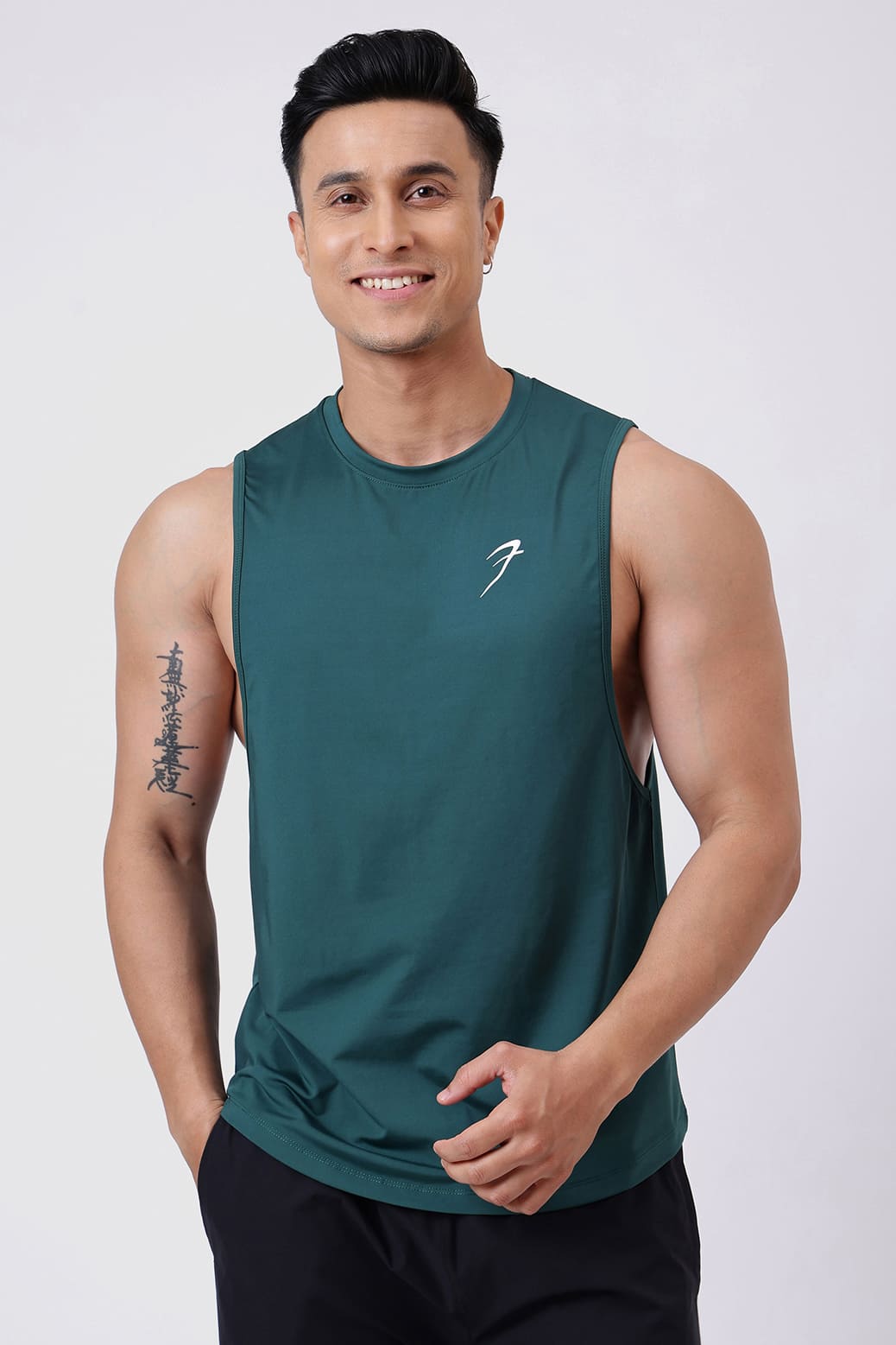Urban Deep Arm Tank Emerald Green
