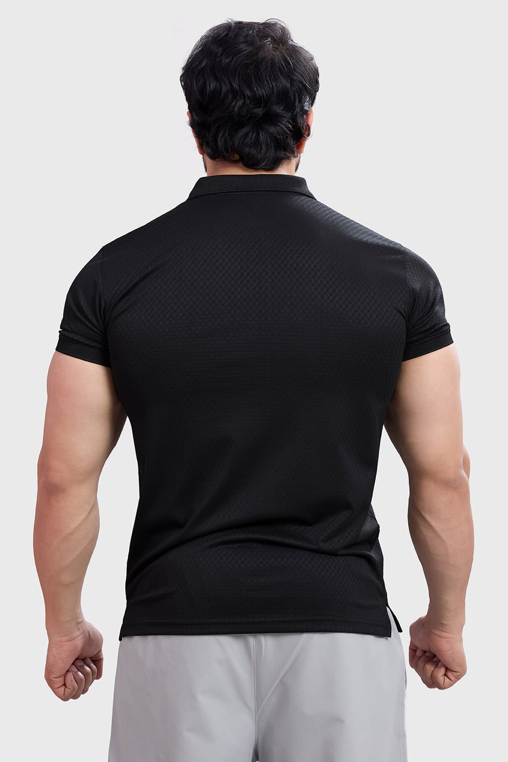 Wave Polo T-shirt Black