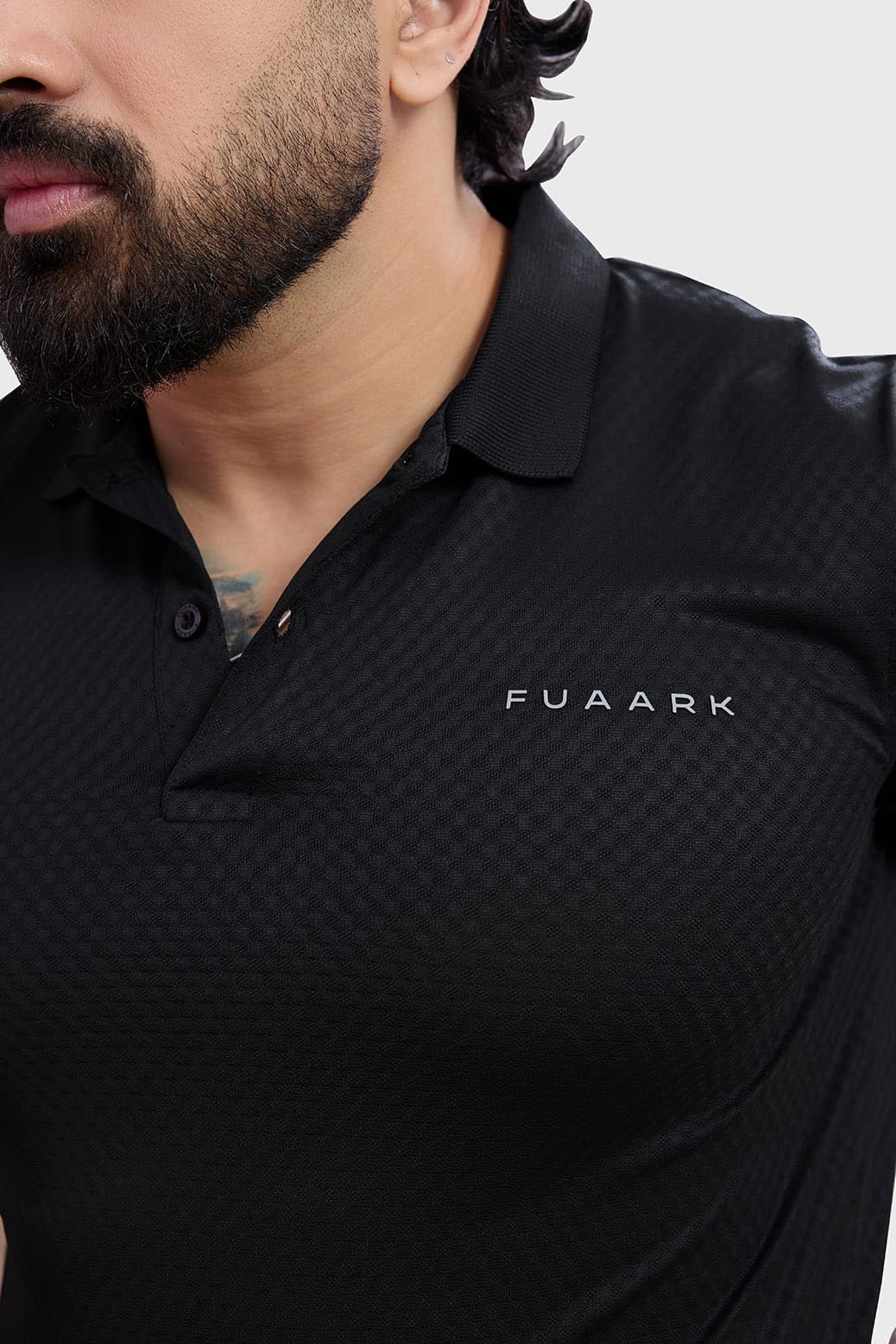 Wave Polo T-shirt Black