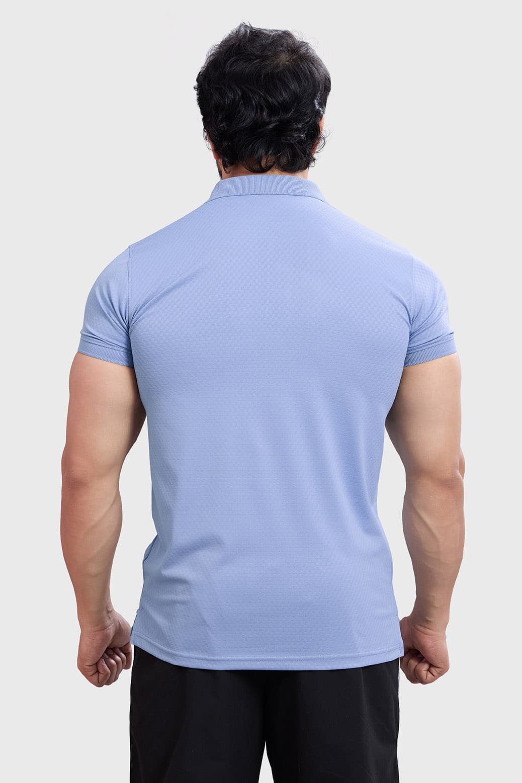 Wave Polo T-shirt Light Blue