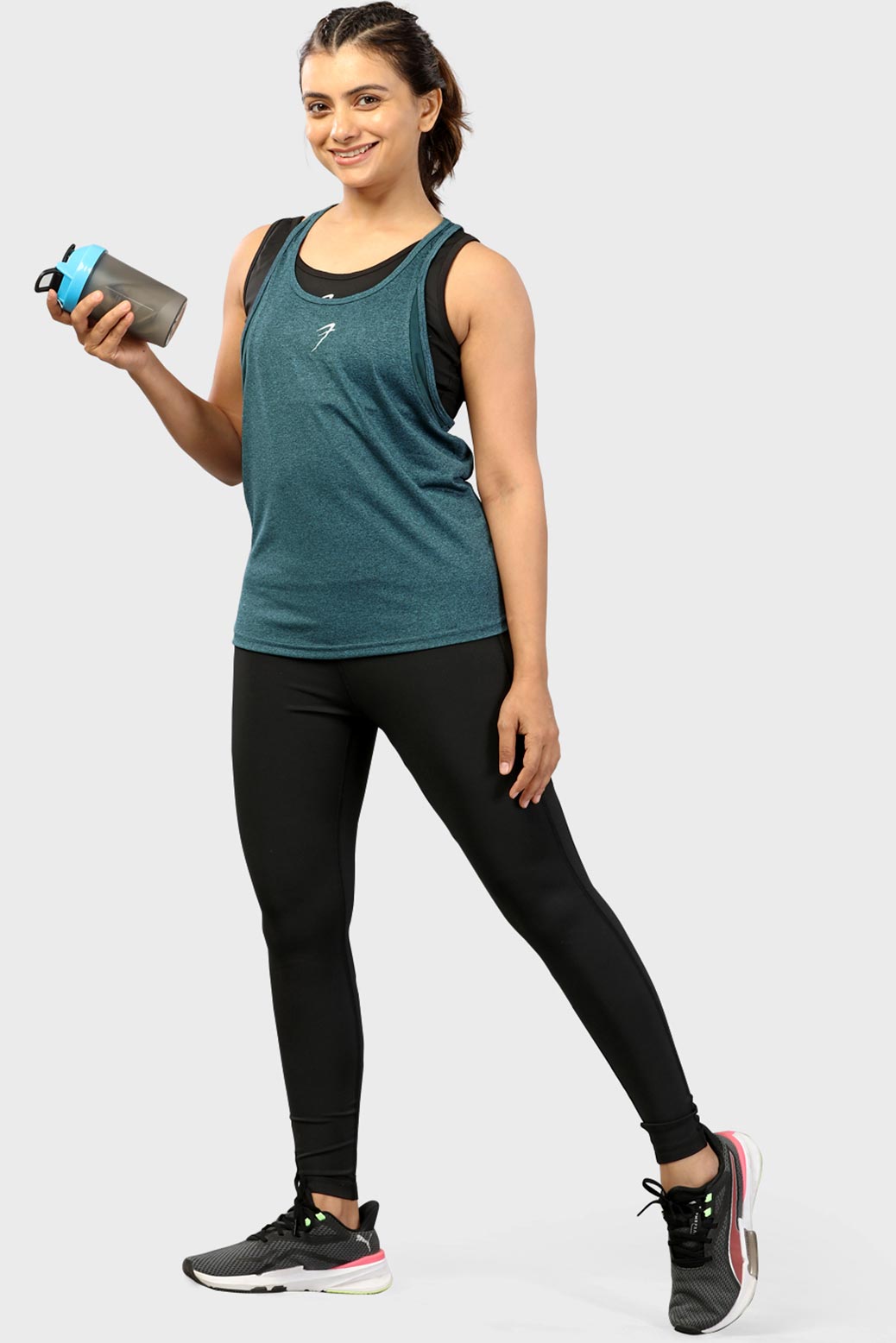 Bold Melange Tank Teal