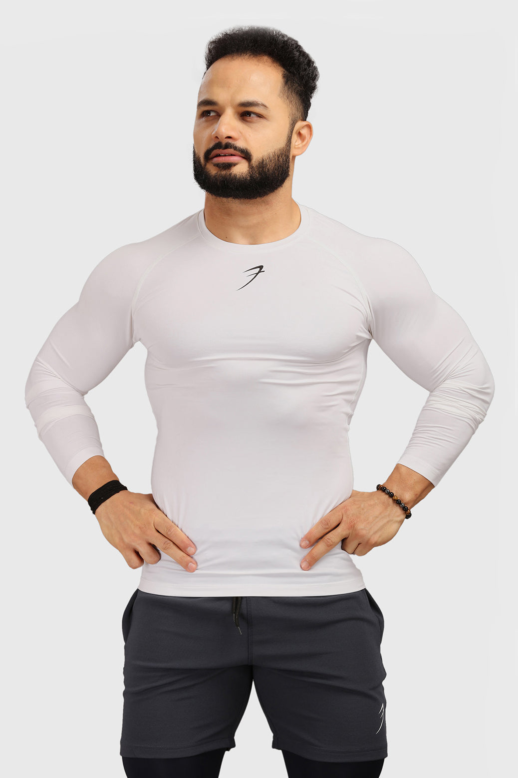 Compression Fullsleeves T-shirt White