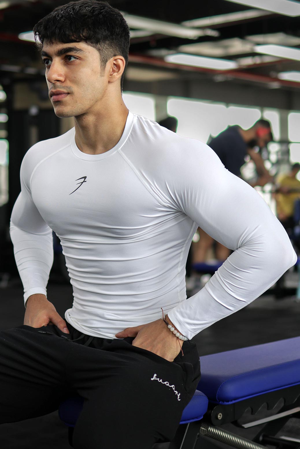 Compression Fullsleeves T-shirt White