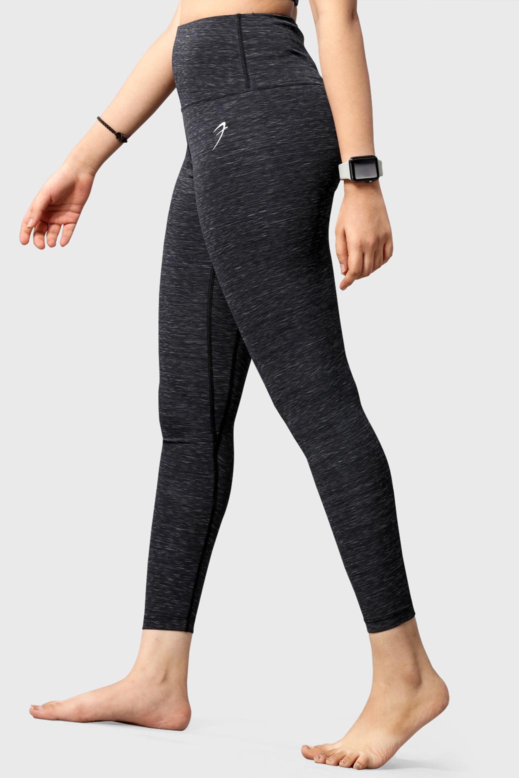 Essential Melange Leggings Black