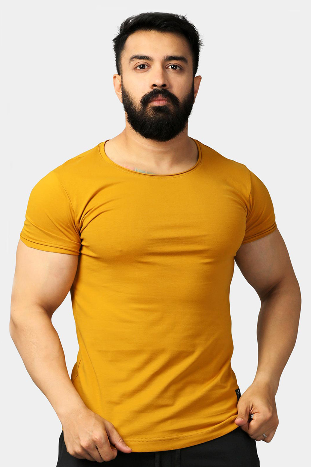 Legacy Scoop Neck T-shirt Mustard
