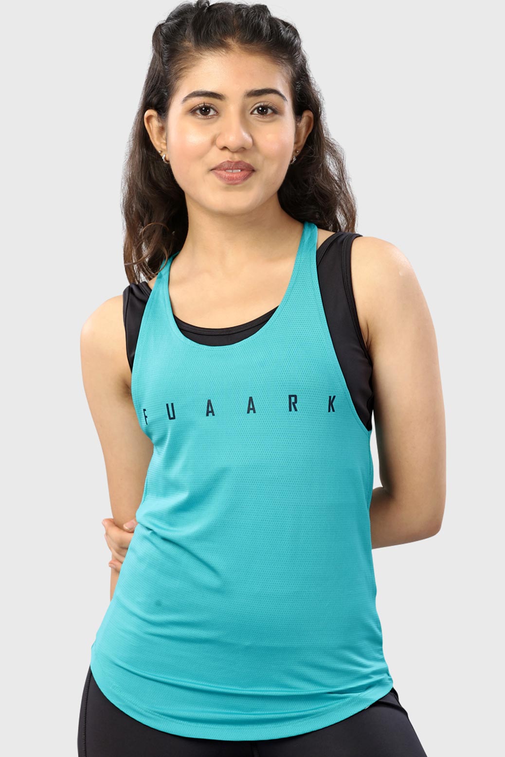 Training Mesh Tank Turqoise