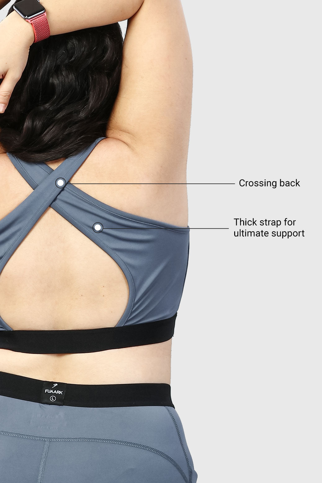 Pro Sports Bra Silver