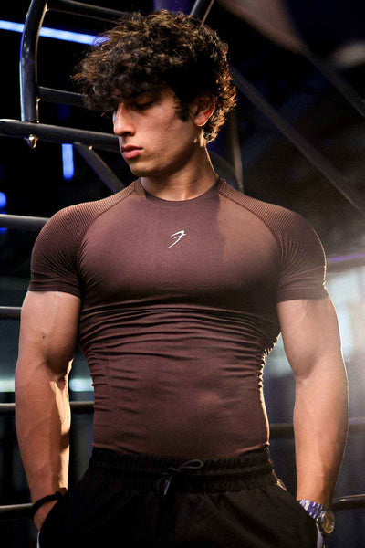 Strength Seamless T-shirt Brown