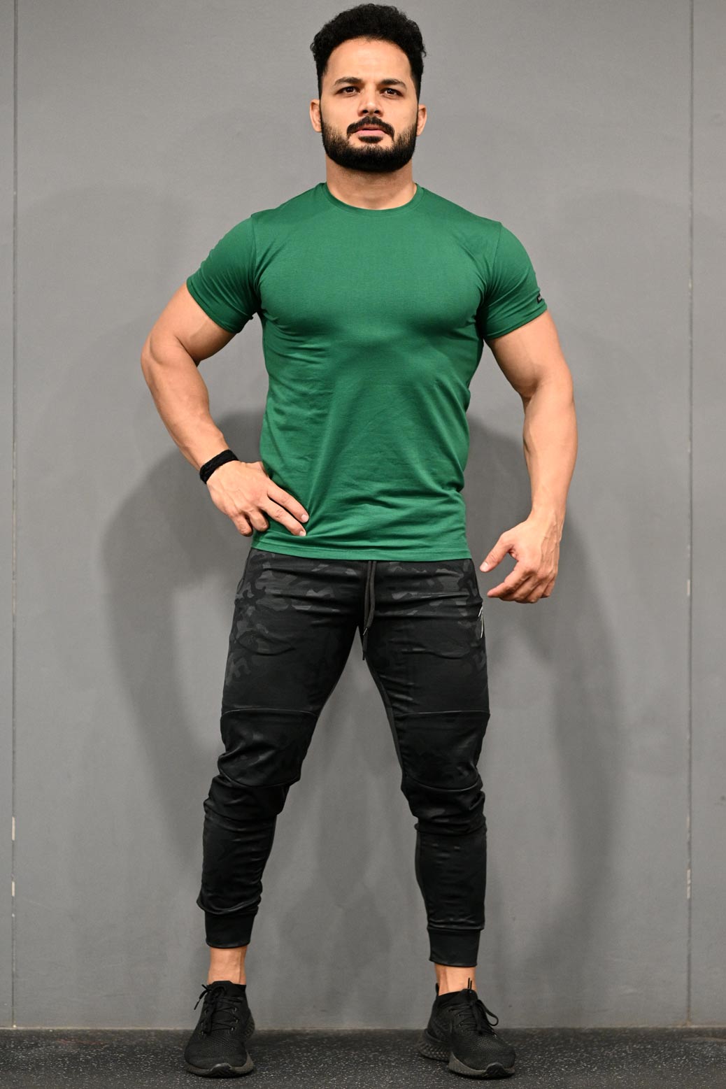 Flex Cotton Tshirt Greem