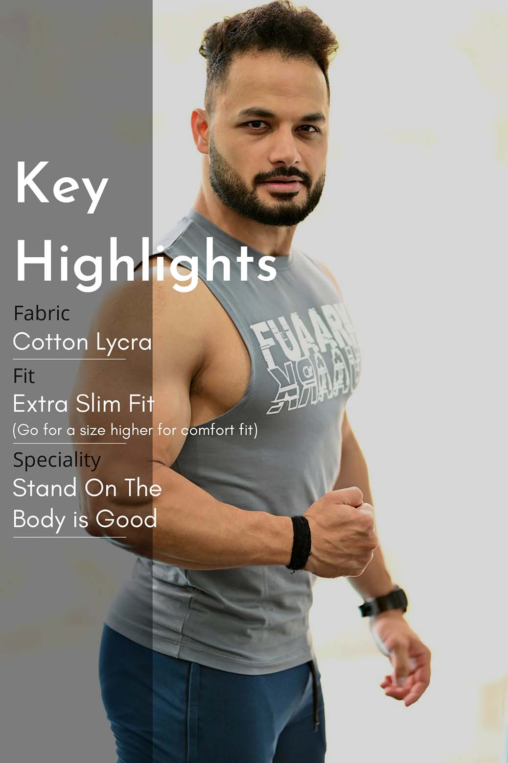 DeepArm Tank Grey