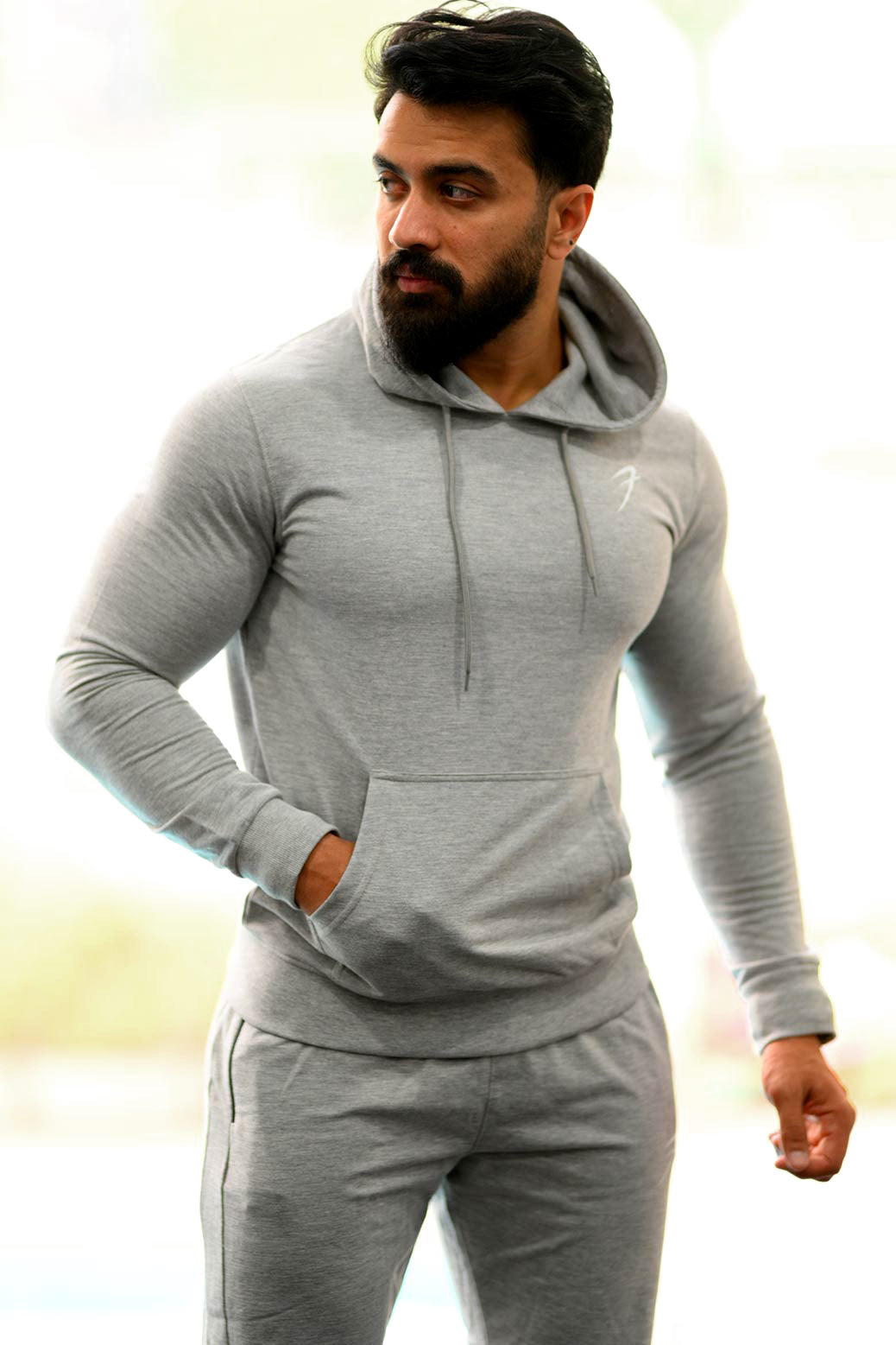 Fall Hoodie Light Grey